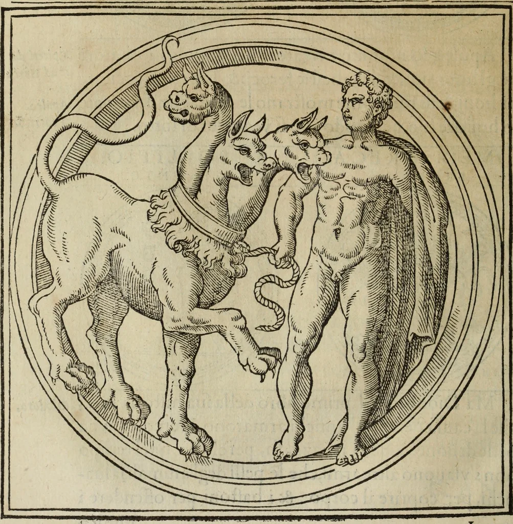 An illustration from Discorso della religione antica de Romani, insieme vn'altro Discorso della castrametatione, et disciplina militare, bagni, & essercitij antichi di detti Romani;, 1569, leaf 183