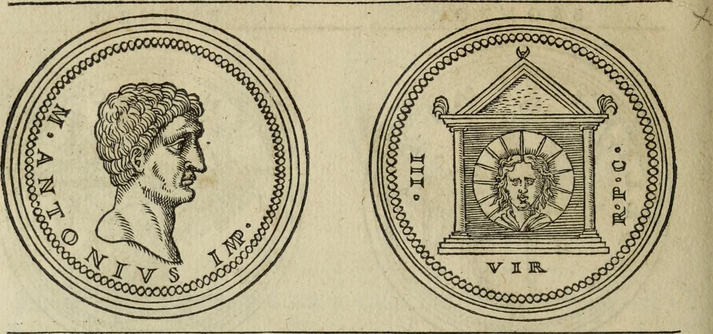 An illustration from Discorso della religione antica de Romani, insieme vn'altro Discorso della castrametatione, et disciplina militare, bagni, & essercitij antichi di detti Romani;, 1569, leaf 195