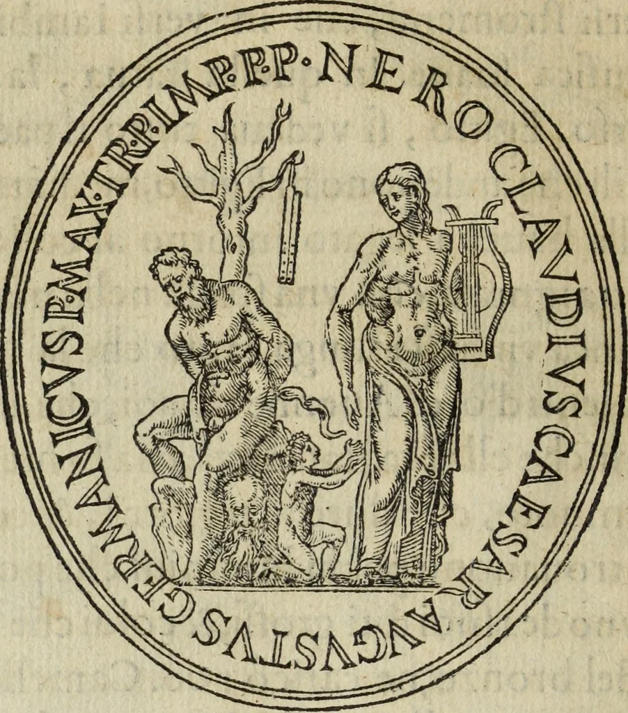An illustration from Discorso della religione antica de Romani, insieme vn'altro Discorso della castrametatione, et disciplina militare, bagni, & essercitij antichi di detti Romani;, 1569, leaf 199