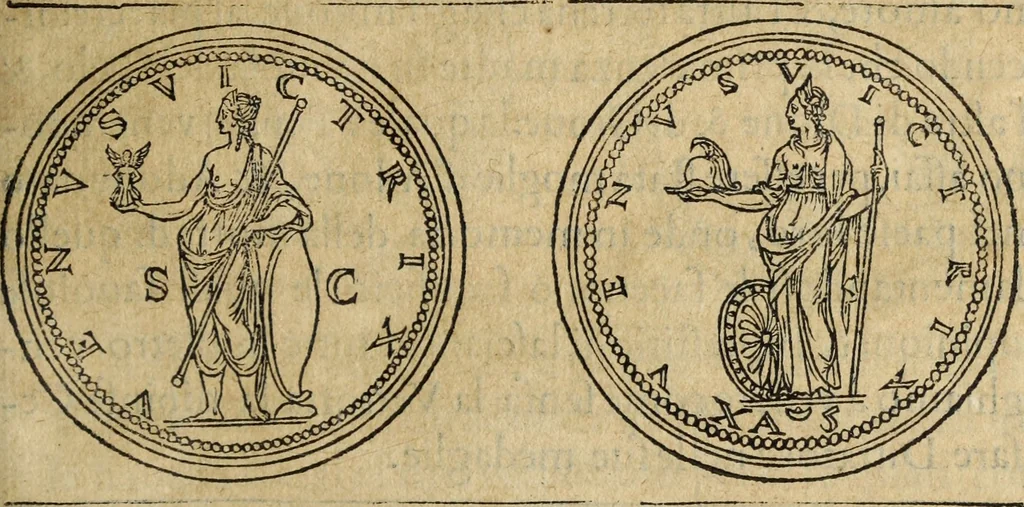 An illustration from Discorso della religione antica de Romani, insieme vn'altro Discorso della castrametatione, et disciplina militare, bagni, & essercitij antichi di detti Romani;, 1569, leaf 210