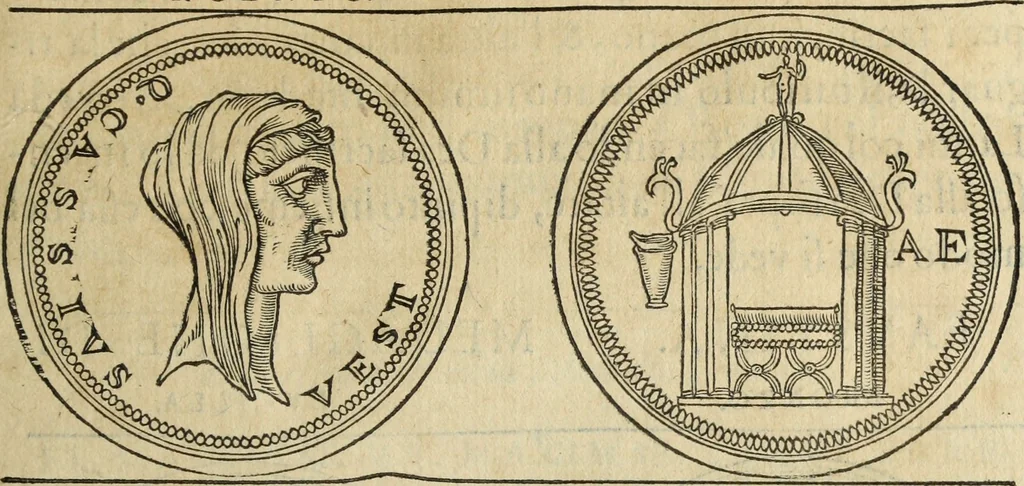 An illustration from Discorso della religione antica de Romani, insieme vn'altro Discorso della castrametatione, et disciplina militare, bagni, & essercitij antichi di detti Romani;, 1569, leaf 218