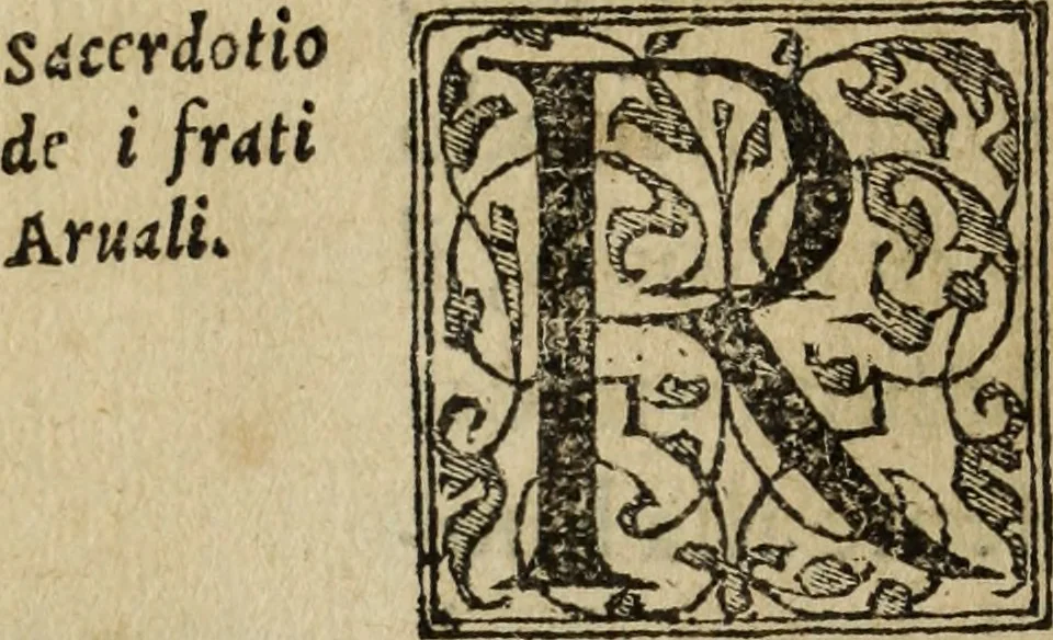An illustration from Discorso della religione antica de Romani, insieme vn'altro Discorso della castrametatione, et disciplina militare, bagni, & essercitij antichi di detti Romani;, 1569, leaf 227