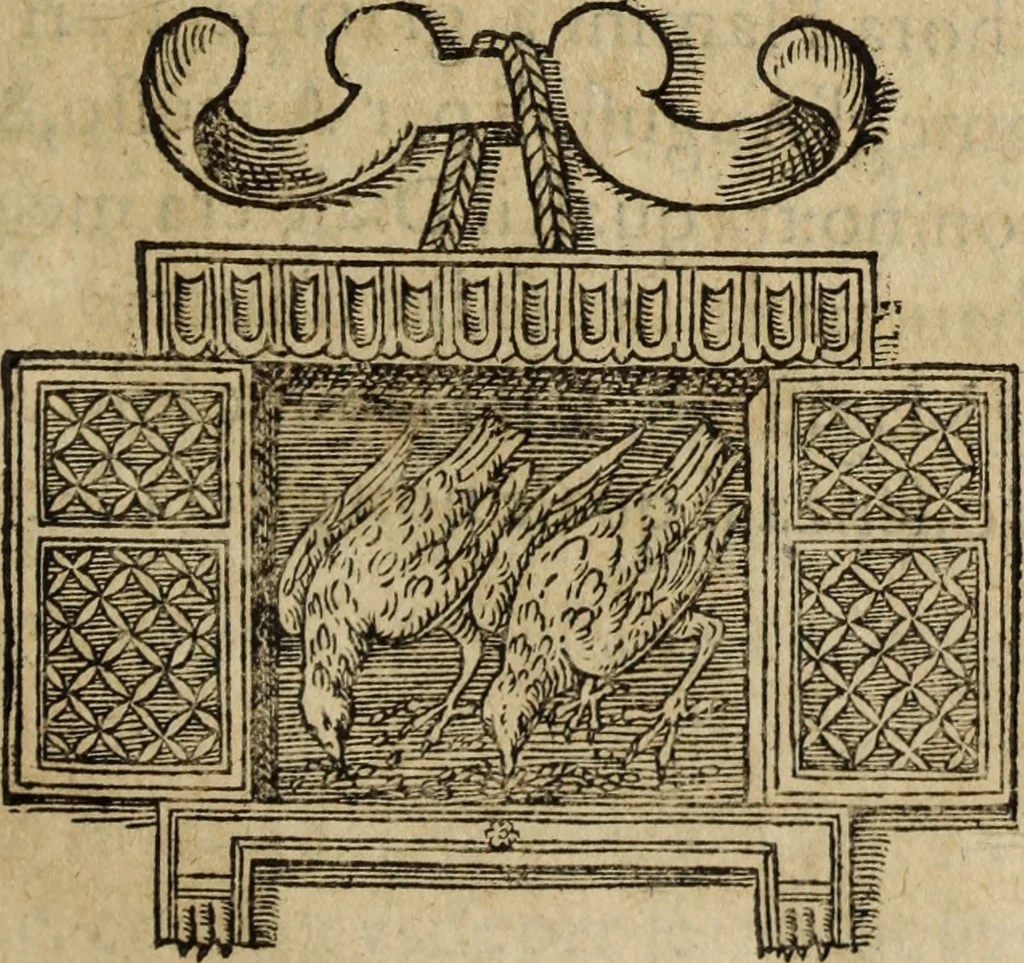 An illustration from Discorso della religione antica de Romani, insieme vn'altro Discorso della castrametatione, et disciplina militare, bagni, & essercitij antichi di detti Romani;, 1569, leaf 236
