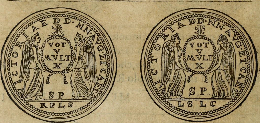 An illustration from Discorso della religione antica de Romani, insieme vn'altro Discorso della castrametatione, et disciplina militare, bagni, & essercitij antichi di detti Romani;, 1569, leaf 253