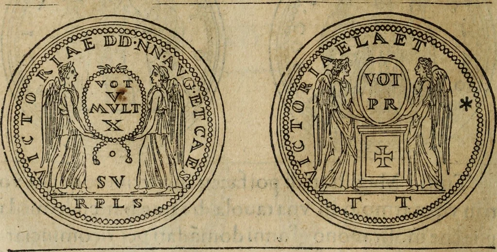 An illustration from Discorso della religione antica de Romani, insieme vn'altro Discorso della castrametatione, et disciplina militare, bagni, & essercitij antichi di detti Romani;, 1569, leaf 253