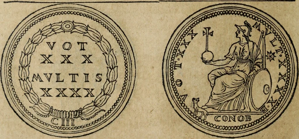 An illustration from Discorso della religione antica de Romani, insieme vn'altro Discorso della castrametatione, et disciplina militare, bagni, & essercitij antichi di detti Romani;, 1569, leaf 255