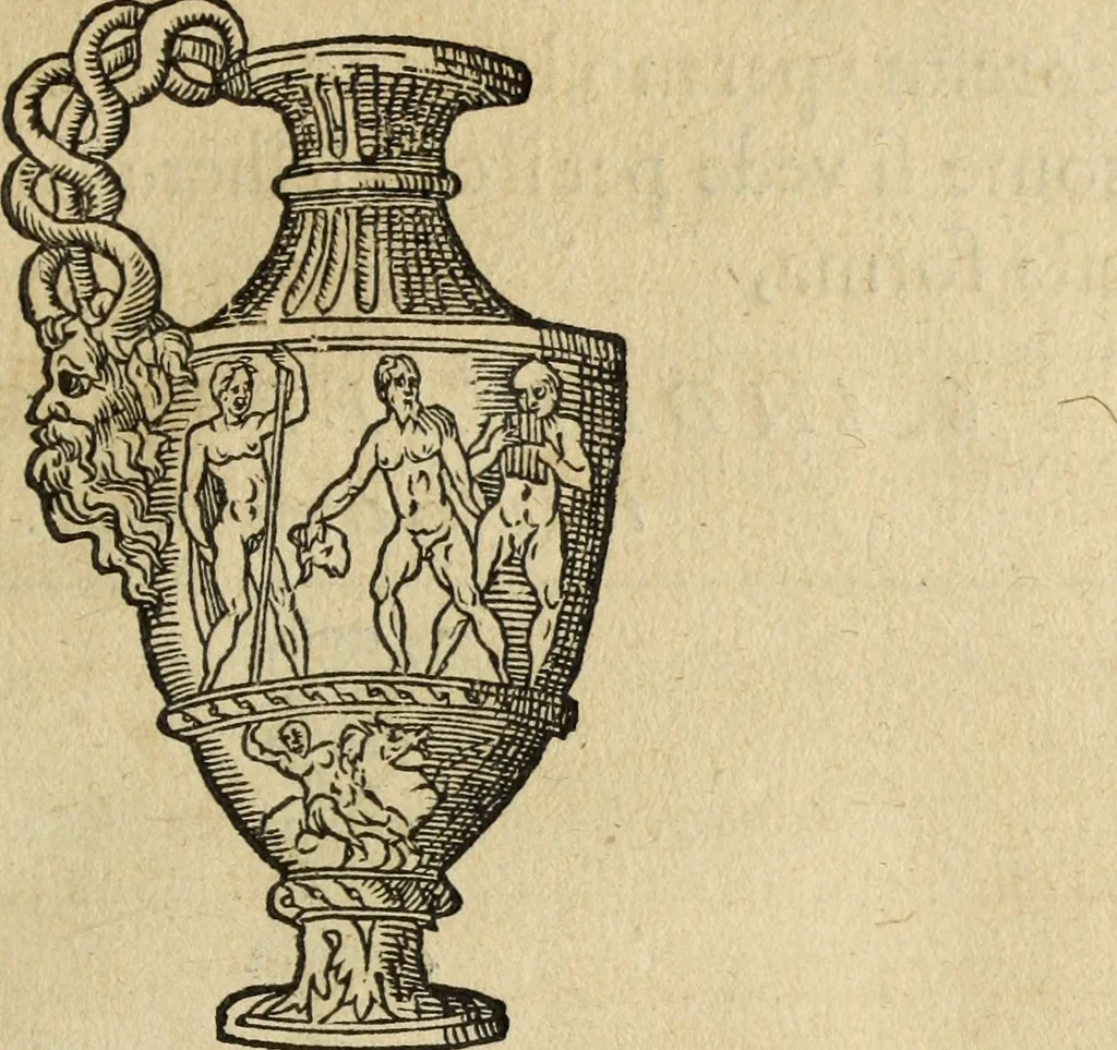 An illustration from Discorso della religione antica de Romani, insieme vn'altro Discorso della castrametatione, et disciplina militare, bagni, & essercitij antichi di detti Romani;, 1569, leaf 278