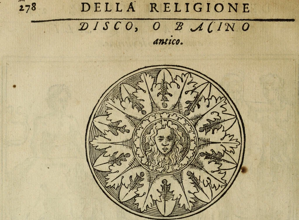 An illustration from Discorso della religione antica de Romani, insieme vn'altro Discorso della castrametatione, et disciplina militare, bagni, & essercitij antichi di detti Romani;, 1569, leaf 285