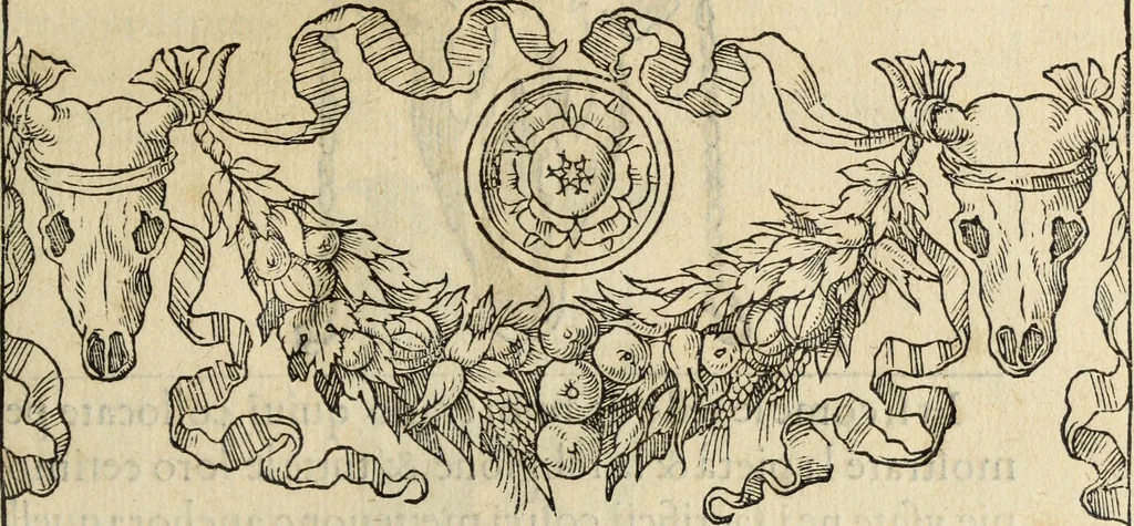 An illustration from Discorso della religione antica de Romani, insieme vn'altro Discorso della castrametatione, et disciplina militare, bagni, & essercitij antichi di detti Romani;, 1569, leaf 286