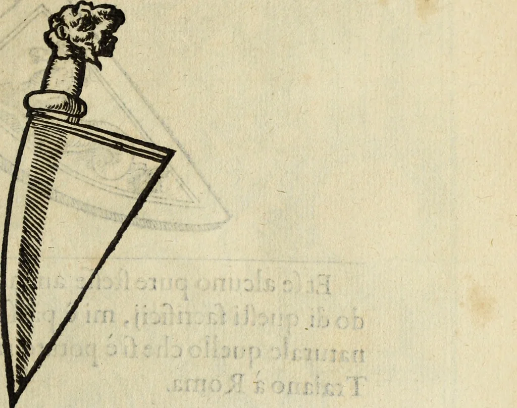 An illustration from Discorso della religione antica de Romani, insieme vn'altro Discorso della castrametatione, et disciplina militare, bagni, & essercitij antichi di detti Romani;, 1569, leaf 290