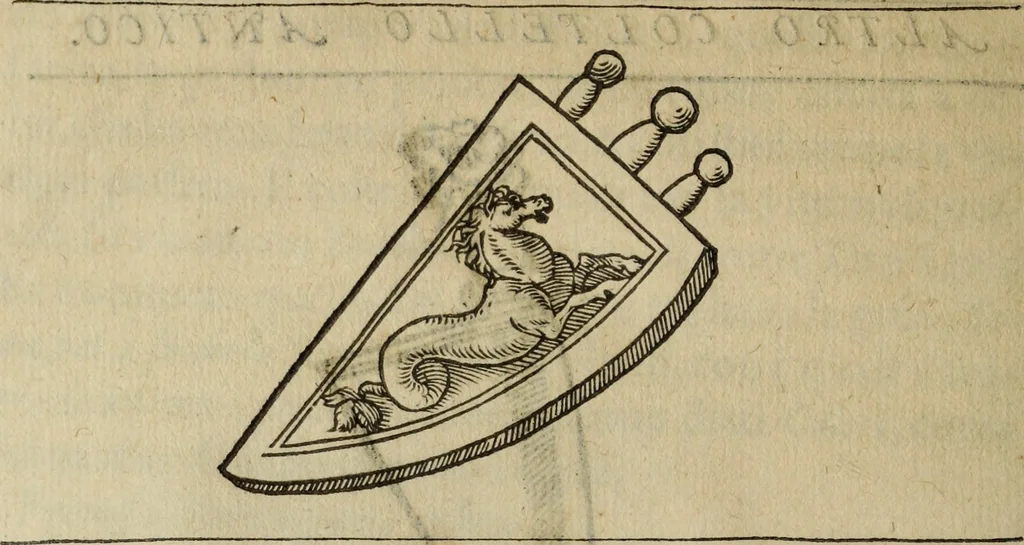 An illustration from Discorso della religione antica de Romani, insieme vn'altro Discorso della castrametatione, et disciplina militare, bagni, & essercitij antichi di detti Romani;, 1569, leaf 291
