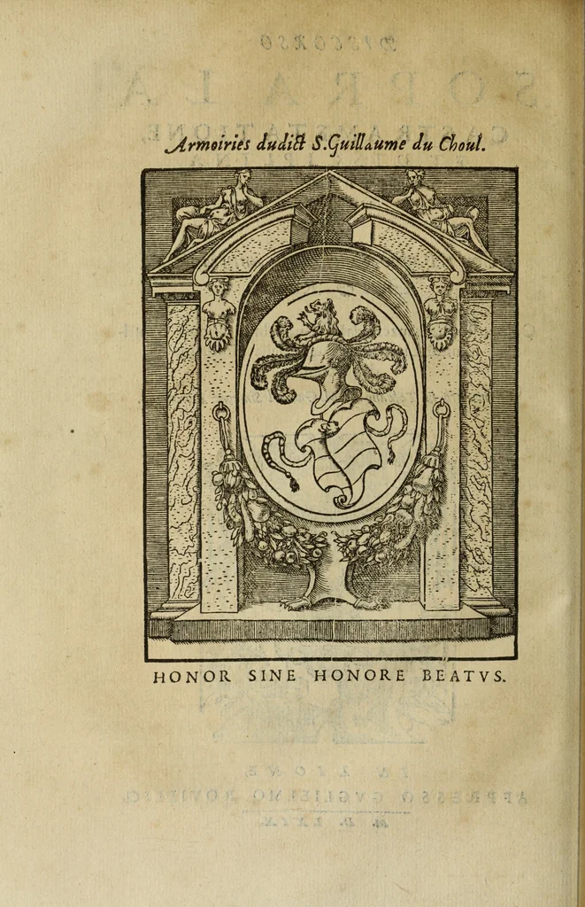 An illustration from Discorso della religione antica de Romani, insieme vn'altro Discorso della castrametatione, et disciplina militare, bagni, & essercitij antichi di detti Romani;, 1569, leaf 313
