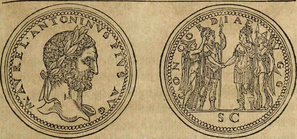 An illustration from Discorso della religione antica de Romani, insieme vn'altro Discorso della castrametatione, et disciplina militare, bagni, & essercitij antichi di detti Romani;, 1569, leaf 32