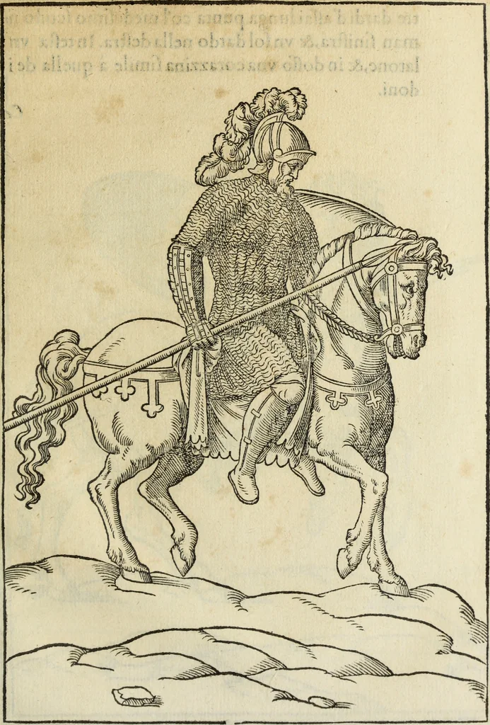 An illustration from Discorso della religione antica de Romani, insieme vn'altro Discorso della castrametatione, et disciplina militare, bagni, & essercitij antichi di detti Romani;, 1569, leaf 366