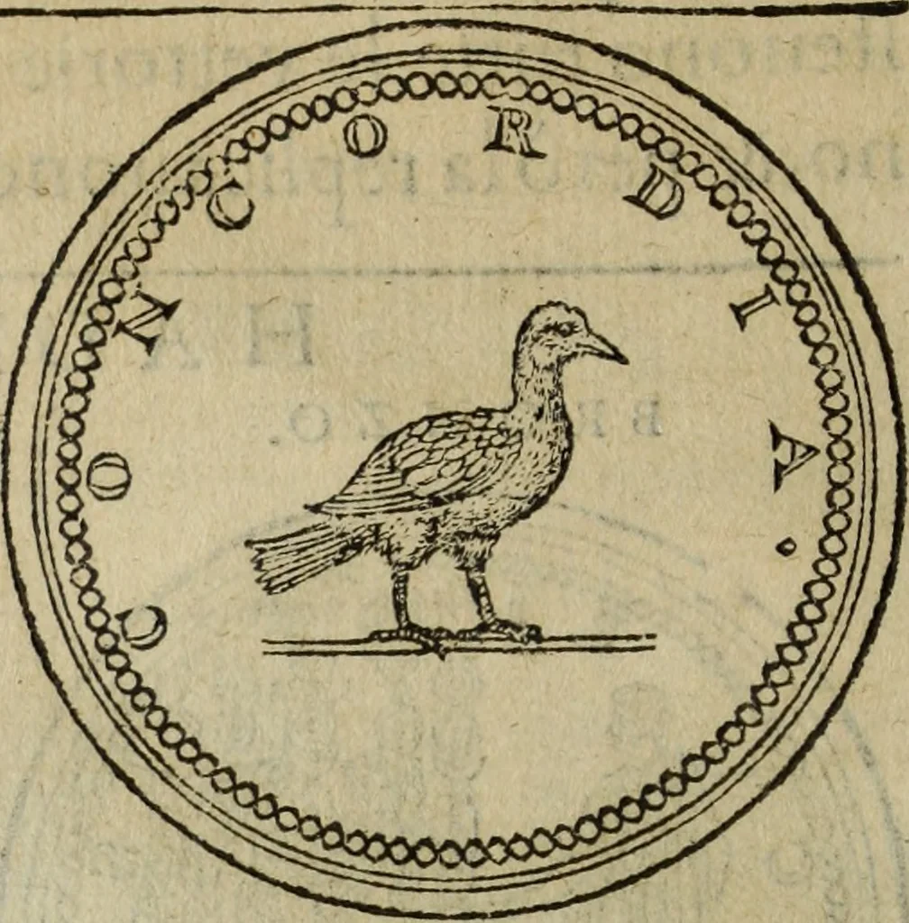 An illustration from Discorso della religione antica de Romani, insieme vn'altro Discorso della castrametatione, et disciplina militare, bagni, & essercitij antichi di detti Romani;, 1569, leaf 37