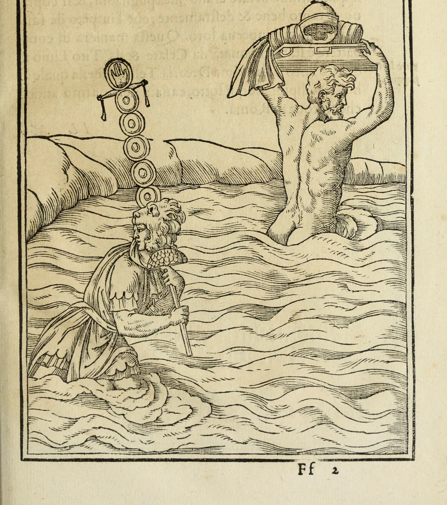 An illustration from Discorso della religione antica de Romani, insieme vn'altro Discorso della castrametatione, et disciplina militare, bagni, & essercitij antichi di detti Romani;, 1569, leaf 396