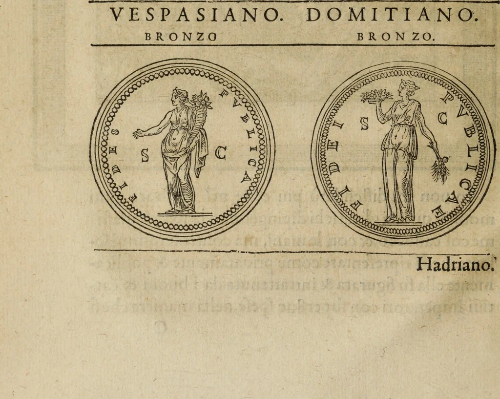 An illustration from Discorso della religione antica de Romani, insieme vn'altro Discorso della castrametatione, et disciplina militare, bagni, & essercitij antichi di detti Romani;, 1569, leaf 41