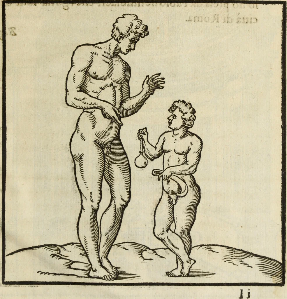An illustration from Discorso della religione antica de Romani, insieme vn'altro Discorso della castrametatione, et disciplina militare, bagni, & essercitij antichi di detti Romani;, 1569, leaf 442