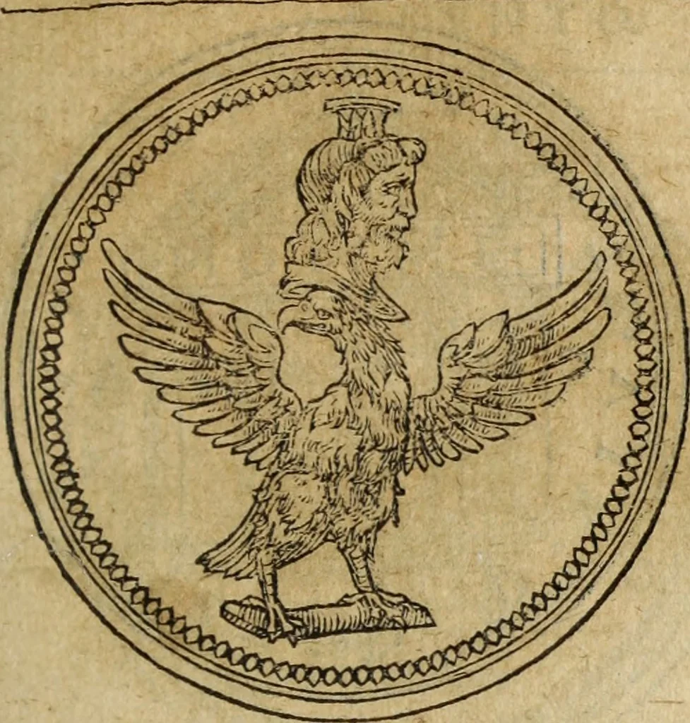 An illustration from Discorso della religione antica de Romani, insieme vn'altro Discorso della castrametatione, et disciplina militare, bagni, & essercitij antichi di detti Romani;, 1569, leaf 54