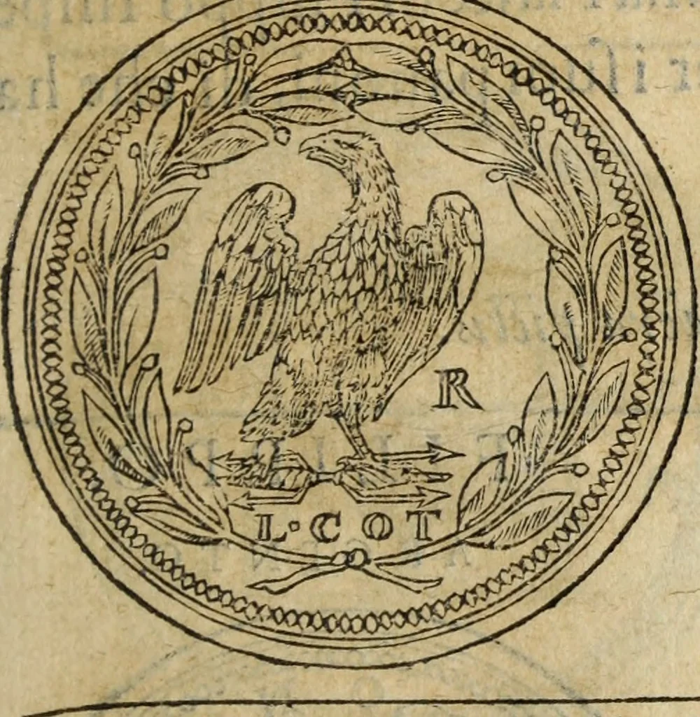 An illustration from Discorso della religione antica de Romani, insieme vn'altro Discorso della castrametatione, et disciplina militare, bagni, & essercitij antichi di detti Romani;, 1569, leaf 54