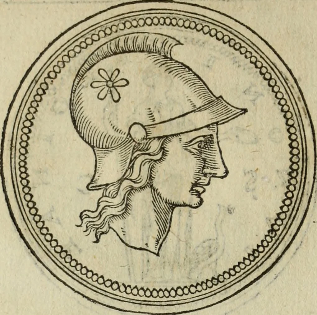 An illustration from Discorso della religione antica de Romani, insieme vn'altro Discorso della castrametatione, et disciplina militare, bagni, & essercitij antichi di detti Romani;, 1569, leaf 57