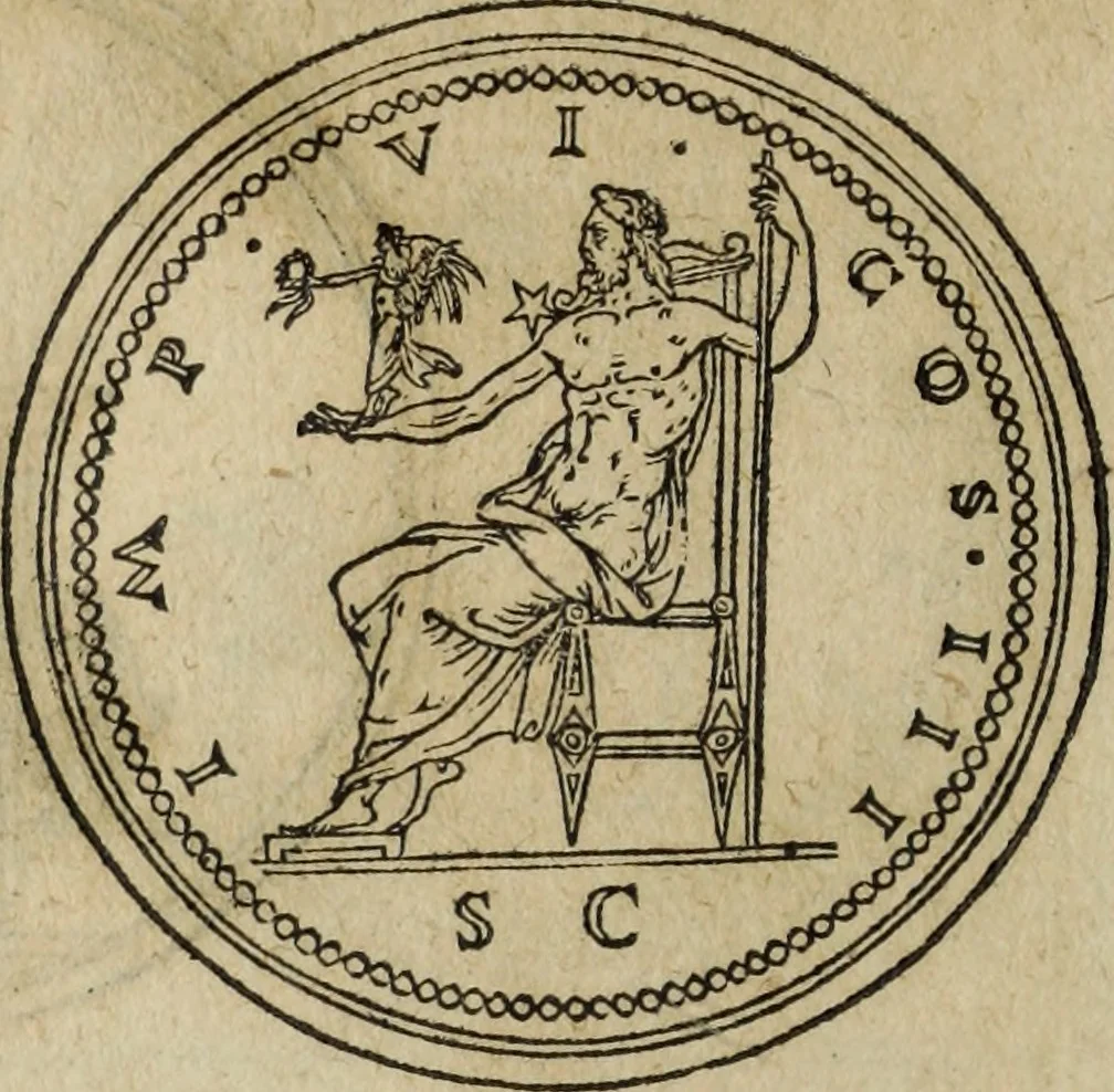 An illustration from Discorso della religione antica de Romani, insieme vn'altro Discorso della castrametatione, et disciplina militare, bagni, & essercitij antichi di detti Romani;, 1569, leaf 63