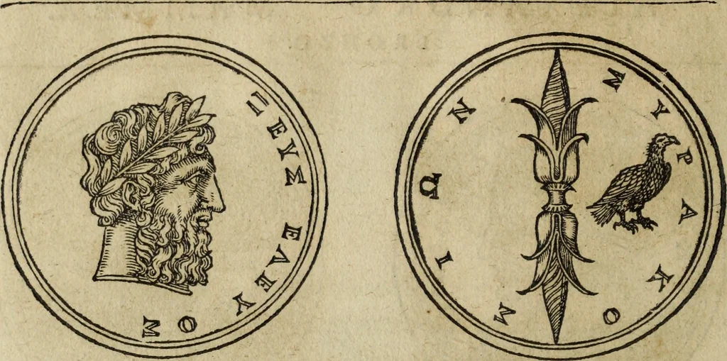 An illustration from Discorso della religione antica de Romani, insieme vn'altro Discorso della castrametatione, et disciplina militare, bagni, & essercitij antichi di detti Romani;, 1569, leaf 65
