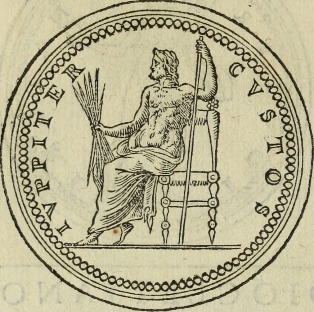 An illustration from Discorso della religione antica de Romani, insieme vn'altro Discorso della castrametatione, et disciplina militare, bagni, & essercitij antichi di detti Romani;, 1569, leaf 69