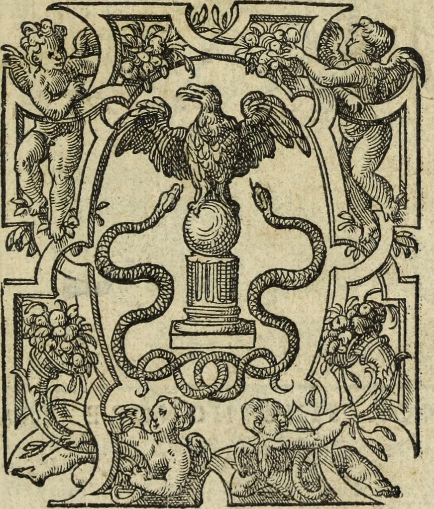 An illustration from Discorso della religione antica de Romani, insieme vn'altro Discorso della castrametatione, et disciplina militare, bagni, & essercitij antichi di detti Romani;, 1569, leaf 8