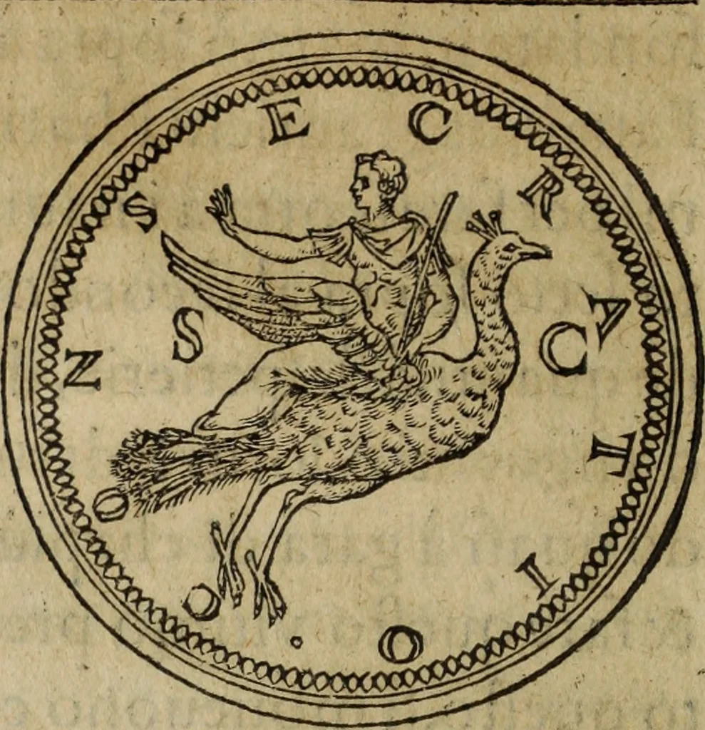 An illustration from Discorso della religione antica de Romani, insieme vn'altro Discorso della castrametatione, et disciplina militare, bagni, & essercitij antichi di detti Romani;, 1569, leaf 85
