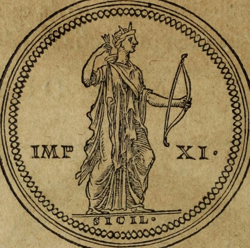 An illustration from Discorso della religione antica de Romani, insieme vn'altro Discorso della castrametatione, et disciplina militare, bagni, & essercitij antichi di detti Romani;, 1569, leaf 91