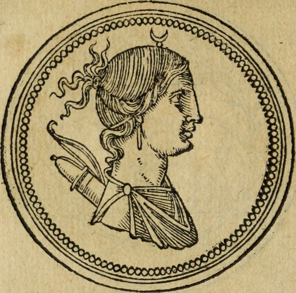 An illustration from Discorso della religione antica de Romani, insieme vn'altro Discorso della castrametatione, et disciplina militare, bagni, & essercitij antichi di detti Romani;, 1569, leaf 95
