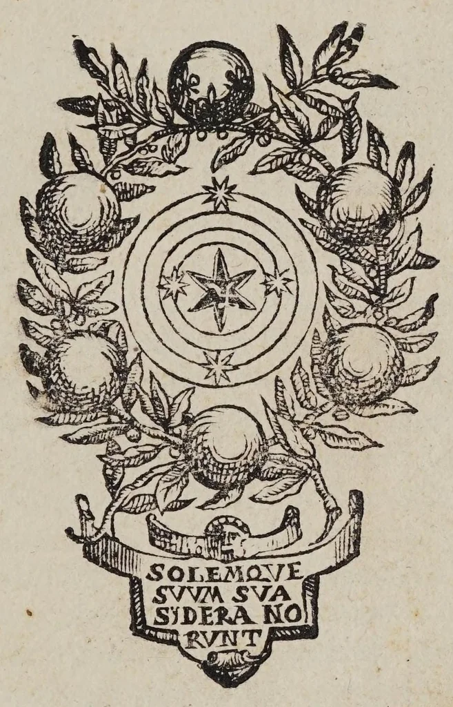 An illustration from Discorso delle comete, 1619, leaf 5