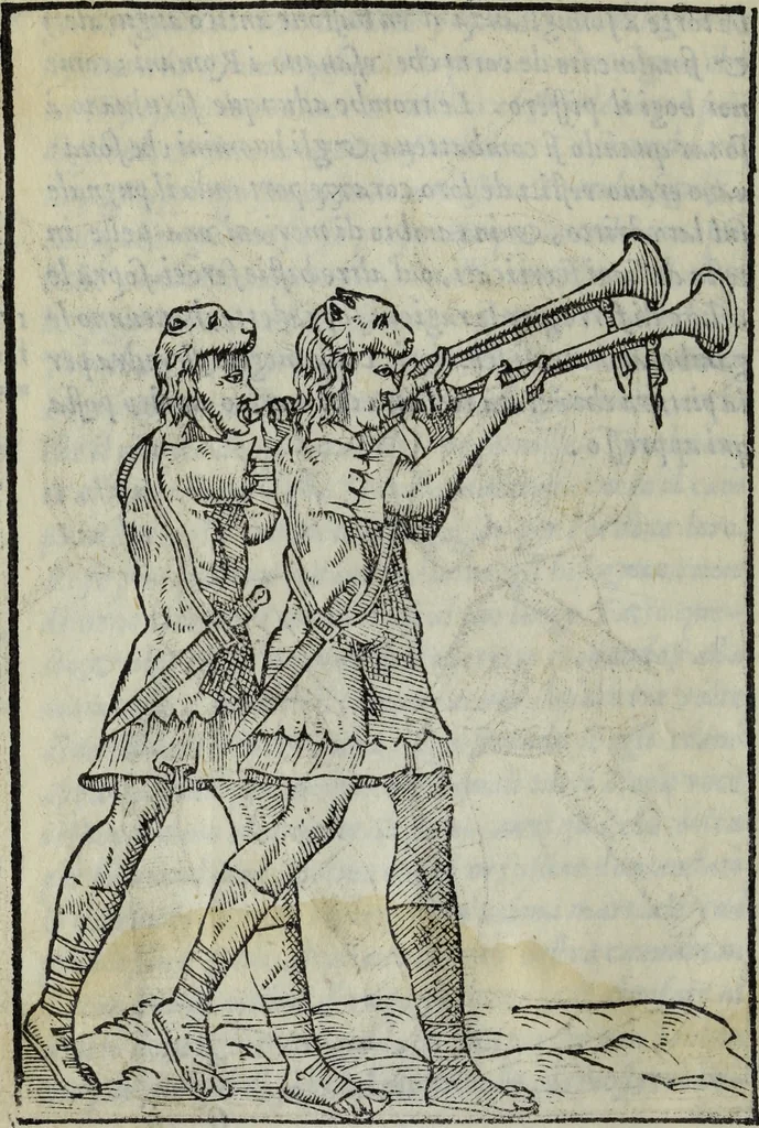 An illustration from Discorso del S. Gvglielmo Chovl ... sopra la castrametatione & bagni antichi de i Greci & Romani, 1559, leaf 103