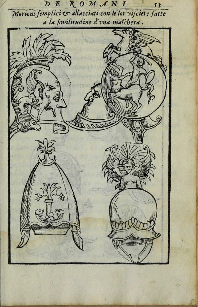 An illustration from Discorso del S. Gvglielmo Chovl ... sopra la castrametatione & bagni antichi de i Greci & Romani, 1559, leaf 108