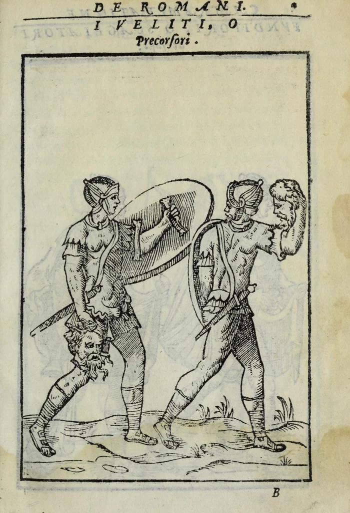 An illustration from Discorso del S. Gvglielmo Chovl ... sopra la castrametatione & bagni antichi de i Greci & Romani, 1559, leaf 20