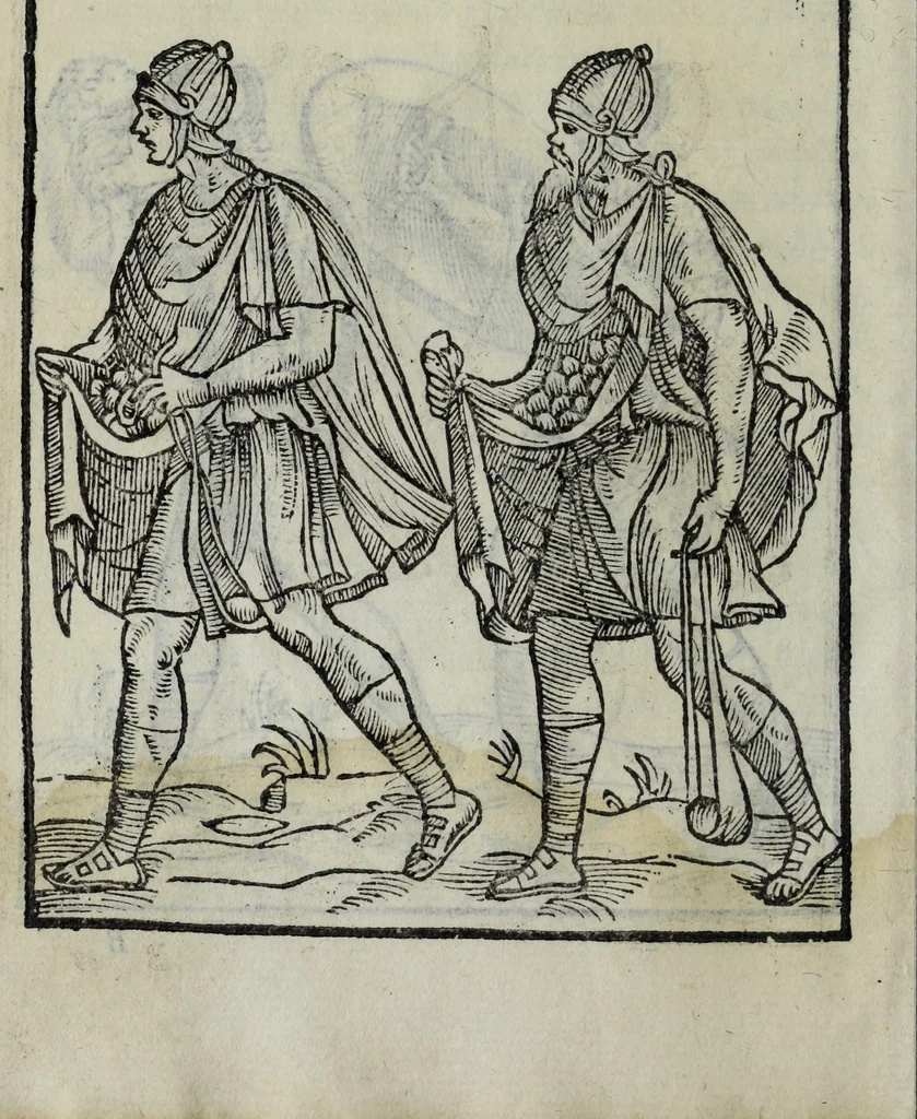An illustration from Discorso del S. Gvglielmo Chovl ... sopra la castrametatione & bagni antichi de i Greci & Romani, 1559, leaf 21