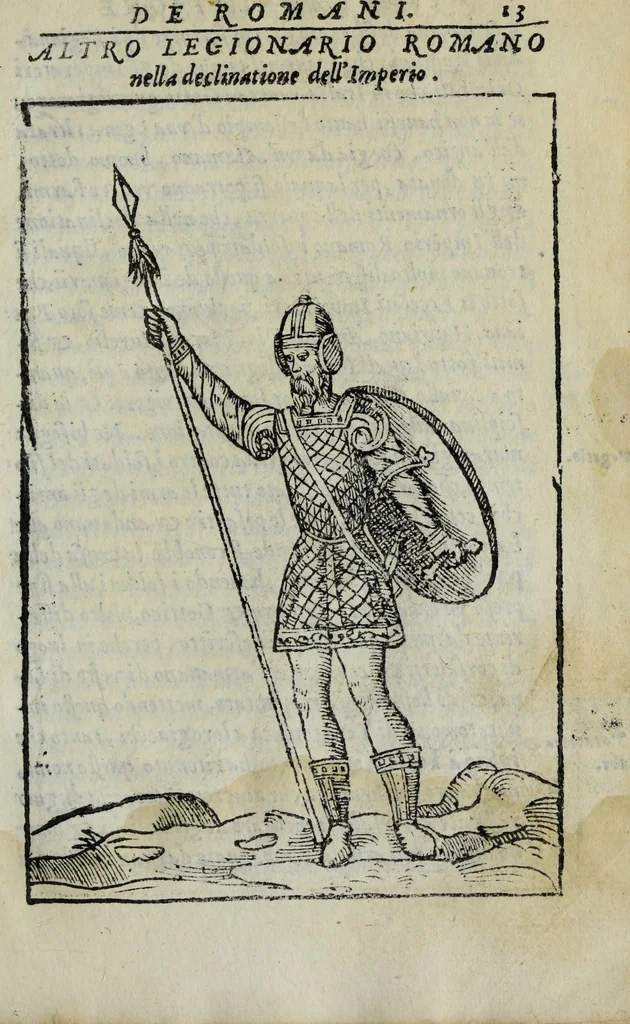 An illustration from Discorso del S. Gvglielmo Chovl ... sopra la castrametatione & bagni antichi de i Greci & Romani, 1559, leaf 28