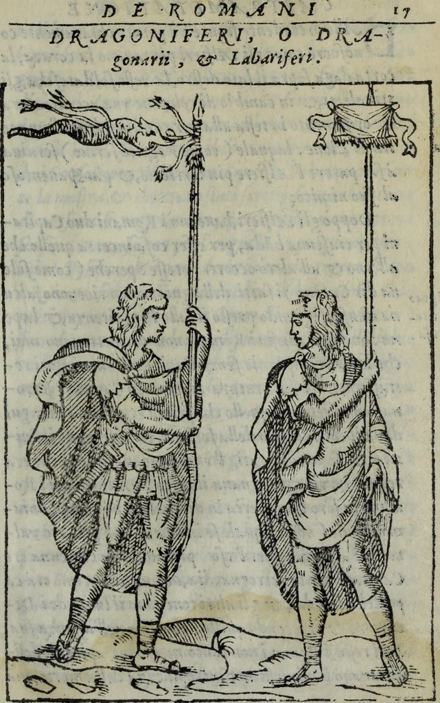 An illustration from Discorso del S. Gvglielmo Chovl ... sopra la castrametatione & bagni antichi de i Greci & Romani, 1559, leaf 36