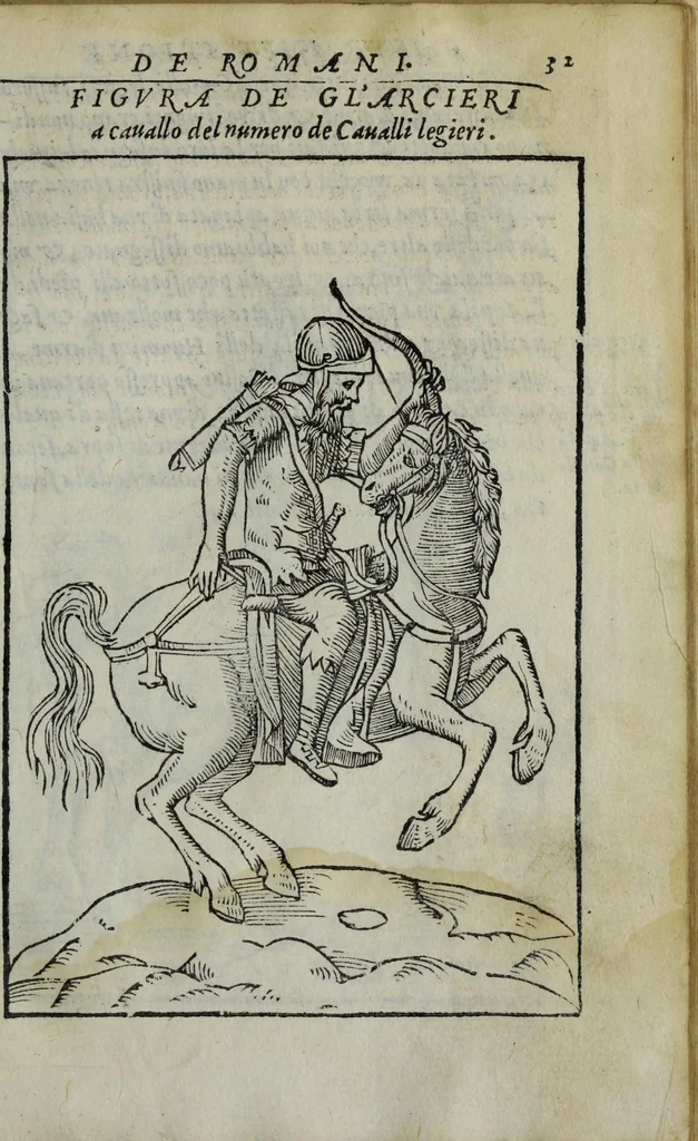 An illustration from Discorso del S. Gvglielmo Chovl ... sopra la castrametatione & bagni antichi de i Greci & Romani, 1559, leaf 66