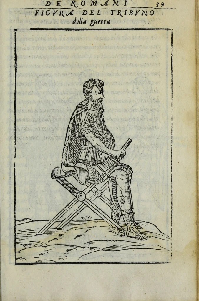 An illustration from Discorso del S. Gvglielmo Chovl ... sopra la castrametatione & bagni antichi de i Greci & Romani, 1559, leaf 80