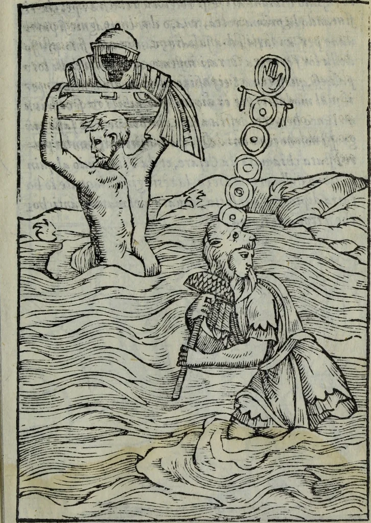 An illustration from Discorso del S. Gvglielmo Chovl ... sopra la castrametatione & bagni antichi de i Greci & Romani, 1559, leaf 90