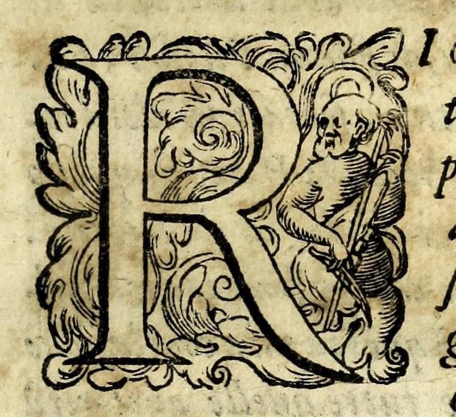 An illustration from Discorso di Agostino Michele, in cui contra l'opinione di tutti più illustri scrittori dell'arte poetica chiaramente si dimostra : come si possono scriuere con molta lode le comedie, e le tragedie in prosa : et di molti altri precetti di cotal arte assai copiosamente si ragiona, 1592, leaf 13