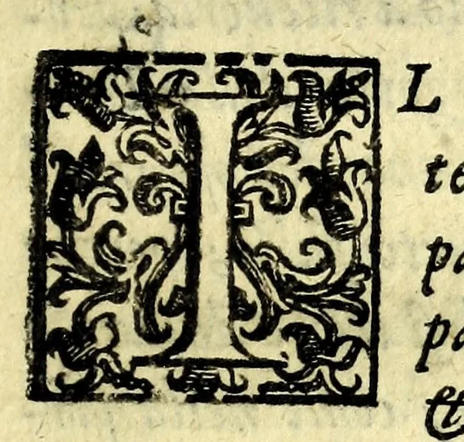 An illustration from Discorso di Agostino Michele, in cui contra l'opinione di tutti più illustri scrittori dell'arte poetica chiaramente si dimostra : come si possono scriuere con molta lode le comedie, e le tragedie in prosa : et di molti altri precetti di cotal arte assai copiosamente si ragiona, 1592, leaf 69