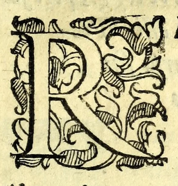 An illustration from Discorso di Agostino Michele, in cui contra l'opinione di tutti più illustri scrittori dell'arte poetica chiaramente si dimostra : come si possono scriuere con molta lode le comedie, e le tragedie in prosa : et di molti altri precetti di cotal arte assai copiosamente si ragiona, 1592, leaf 75