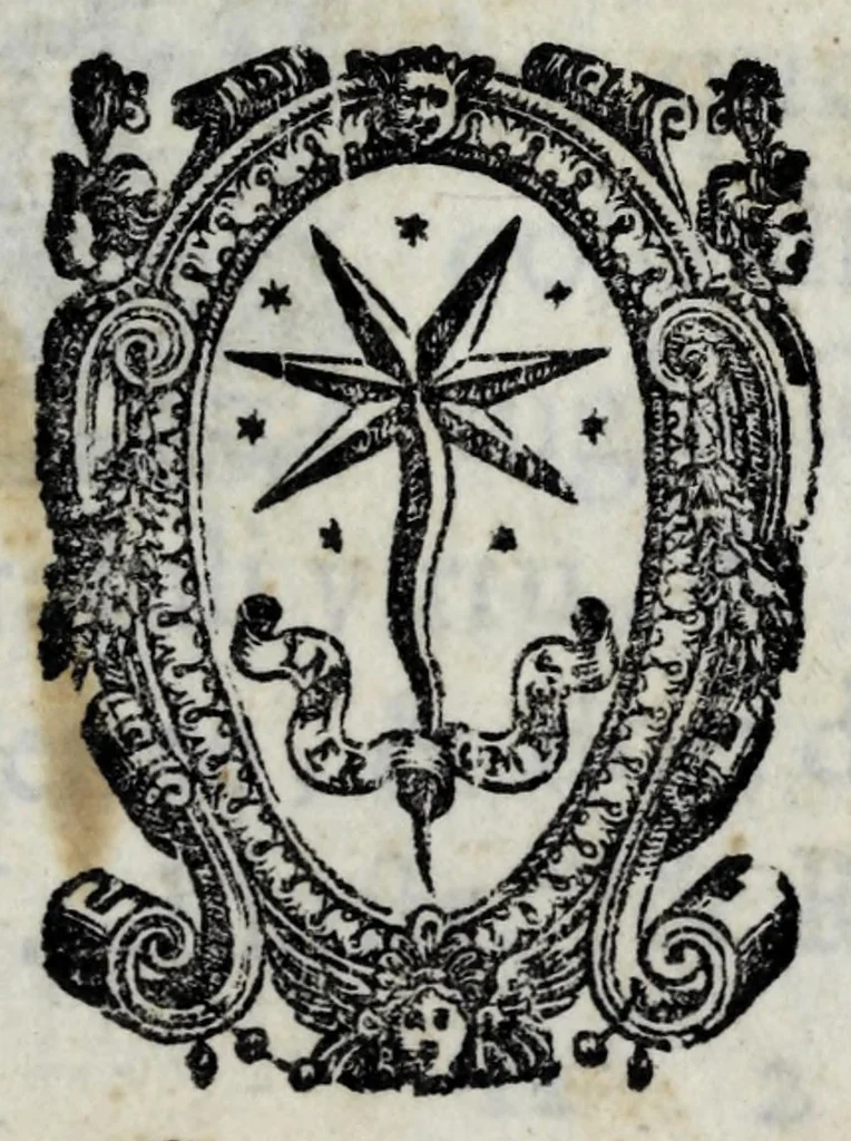 An illustration from Discorso di Girolamo Catena, fatto nell'Academia de gl'illustrissimi affidati, sopra la traduttione delle scienze, & d'altre facultà, 1581, leaf 5