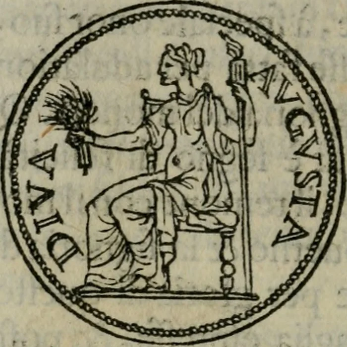 An illustration from Discorso di m. Sebastiano Erizzo, sopra le medaglie antiche : con la particolar dichiaratione di molti riuersi, 1559, leaf 143