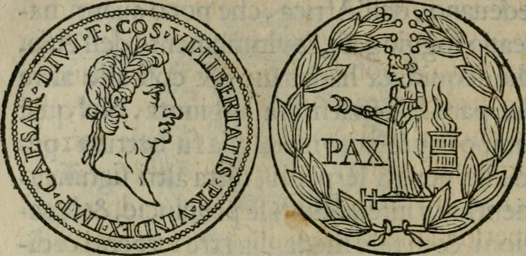 An illustration from Discorso di m. Sebastiano Erizzo, sopra le medaglie antiche : con la particolar dichiaratione di molti riuersi, 1559, leaf 159