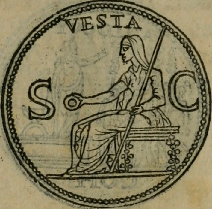 An illustration from Discorso di m. Sebastiano Erizzo, sopra le medaglie antiche : con la particolar dichiaratione di molti riuersi, 1559, leaf 185