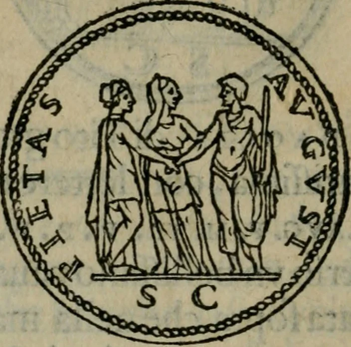 An illustration from Discorso di m. Sebastiano Erizzo, sopra le medaglie antiche : con la particolar dichiaratione di molti riuersi, 1559, leaf 221